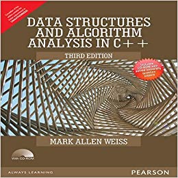 DATA STRUCTURES AND ALGORITHM ANALYSIS IN C PLUS PLUS