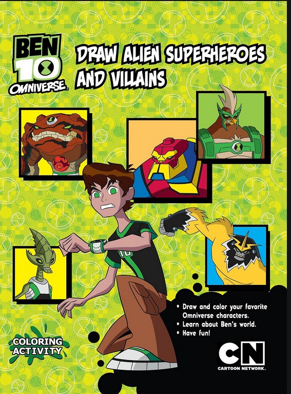 BEN 10 OMNIVERSE: DRAW ALIEN SUPERHEROES & VILLAIN