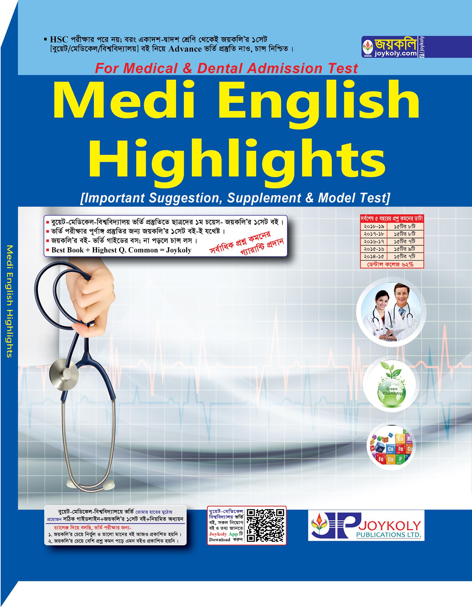 MEDI ENGLISH HIGHLIGHTS (IMPORTANT SUGGESTION, SUPPLEMENT AND MODEL TEST) FOR MEDICAL AND DENTAL ADMISSION TEST