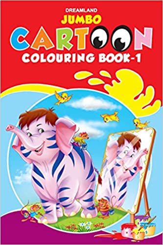 KIDS EASY JUMBO CARTOON COLOURING BOOK-1