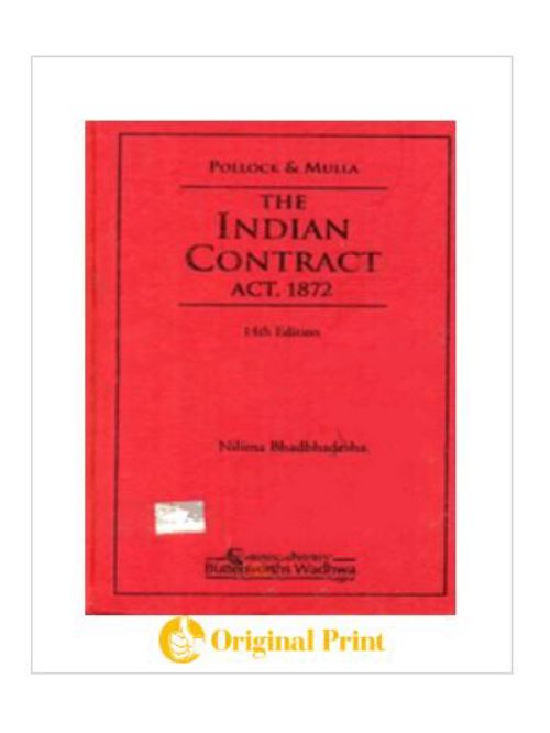 
THE INDIAN CONTRACT,1872 -14TH ED