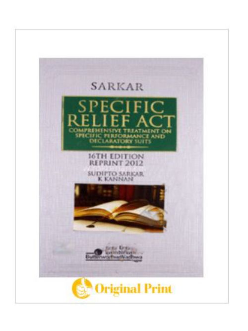 
SARKAR ON SPECIFIC RELIEF ACT -16TH ED
