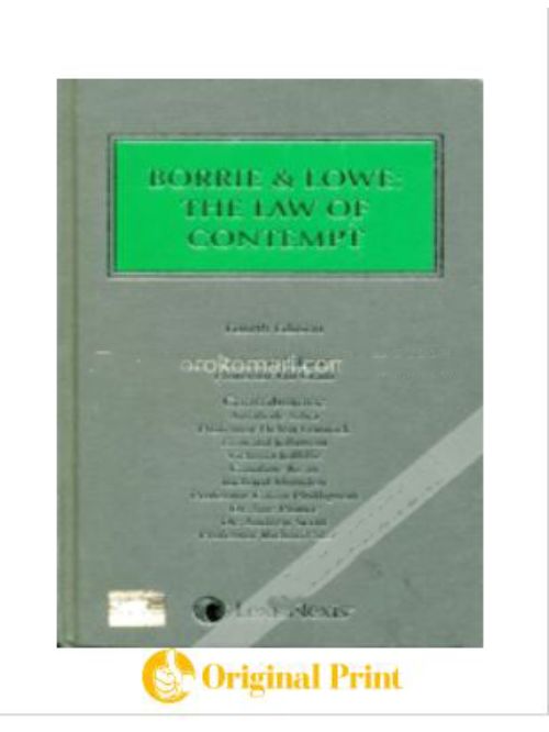 BORRIE AND LOWE: THE LAW OF CONTEMPT