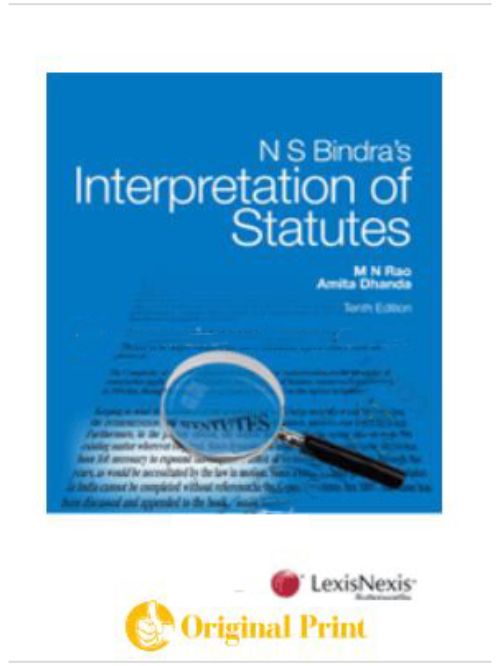 Interpretation of Statutes