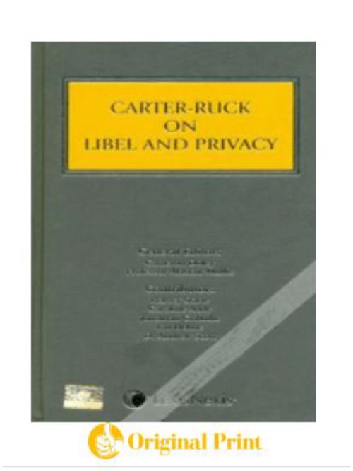 Carter-Ruck On Libel And Privacy