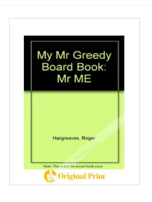 MY MR GREEDY BOARD BOOK