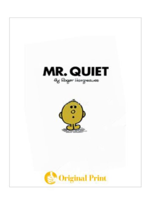 MR. QUIET (MR. MEN AND LITTLE MISS)