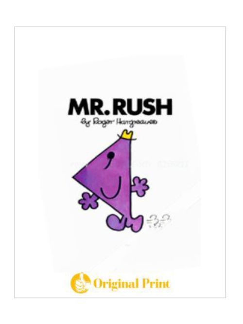 MR. RUSH (MR. MEN AND LITTLE MISS)