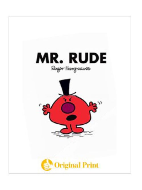 MR. RUDE (MR. MEN AND LITTLE MISS)