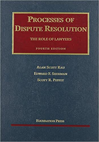 PROCESS DISPUTE RESOLUTION : THE ROLE OF LAWYERS